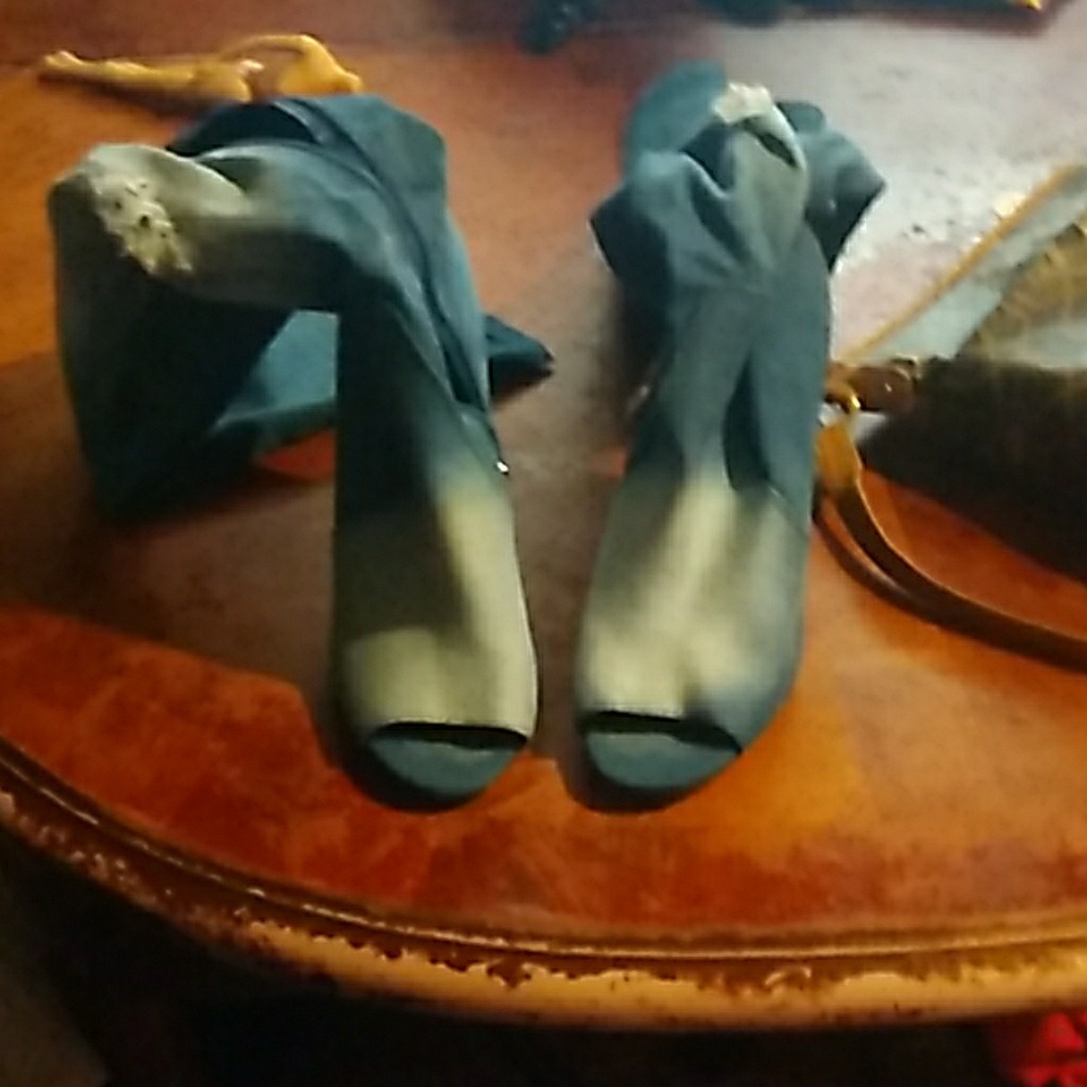 Blue jean heels